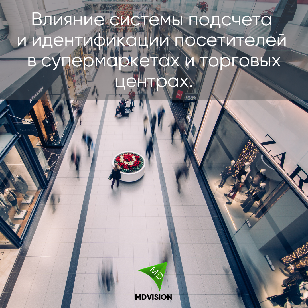Влияние системы подсчета и идентификации посетителей в супермаркетах и торговых центрах.